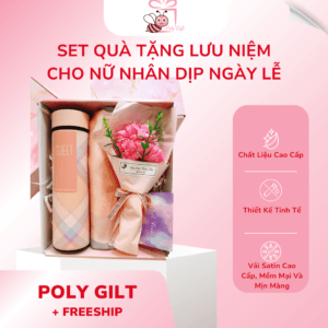 SET QUÀ TẶNG LƯU NIỆM CHO NỮ NHÂN DỊP NGÀY LỄ - Poly Gilt