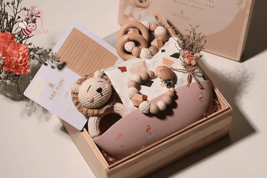 Set Quà Tặng Đầy Tháng Cho Bé trai siêu đang yêu 2